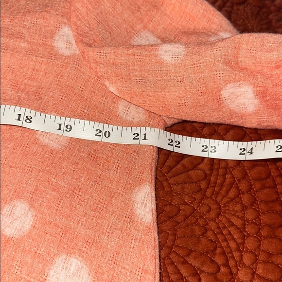 Polka Dot Women's Top - Orange/peach size medium - Picture 5 of 7